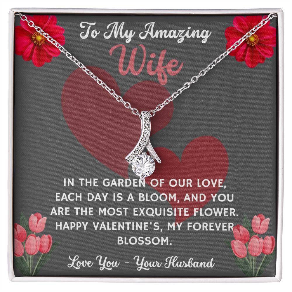 Jewelry Gift To My Amazing Wife - Birthday, Valentine, Anniversary Gift for Her - Alluring Beauty - Giftsmojo