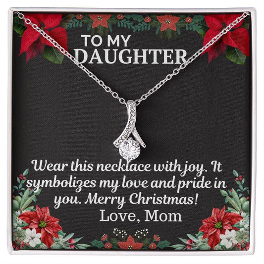 Gift To My Daughter from Mom - Alluring Beauty Necklace - Giftsmojo