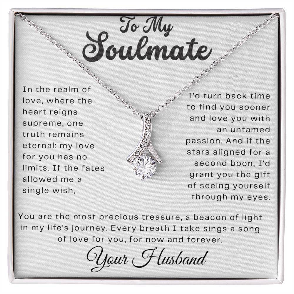 Custom Gift to My Soulmate - Birthday Gift for Wife from Husband, Soulmate Gift Anniversary Gift for Her, Valentine Gift - Alluring Beauty - Giftsmojo