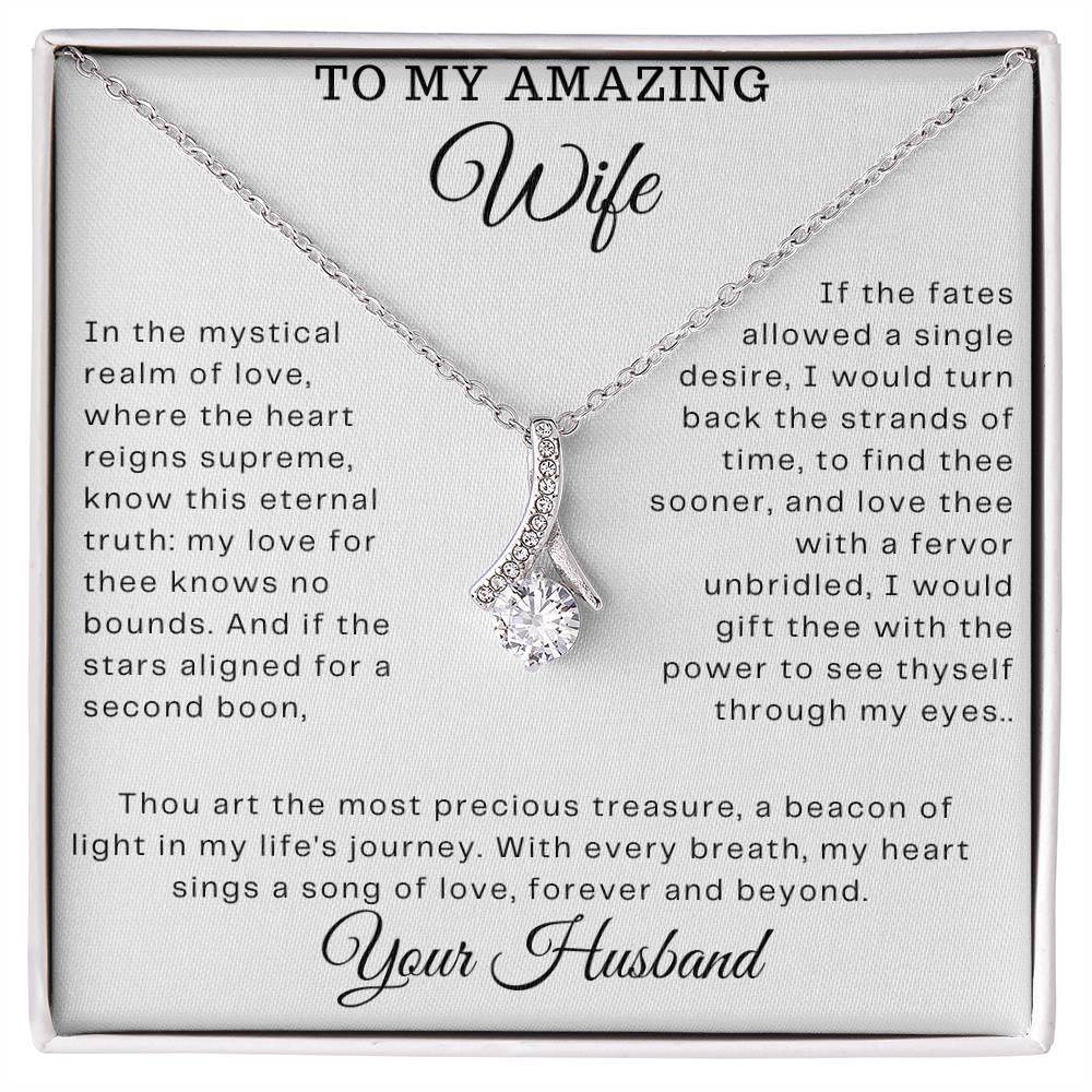 Custom Gift To My Amazing Wife - Birthday Gift for Wife from Husband, Soulmate Gift Anniversary Gift for Her, Valentine Gift - Alluring Beauty - Giftsmojo