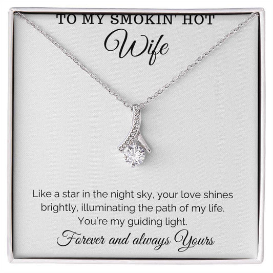 Hot Wife Jewelry to my smokin' hotwife Jewelry Birthday Gift for Wife from Husband, Anniversary Gift for Her, Valentine Gift - Alluring Beauty Necklace - Giftsmojo