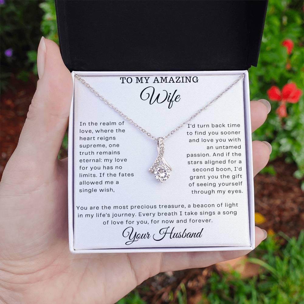 Custom Gift for My Amazing wife - Birthday Gift for Wife from Husband, Soulmate Gift Anniversary Gift for Her, Valentine Gift - Alluring Beauty - Giftsmojo