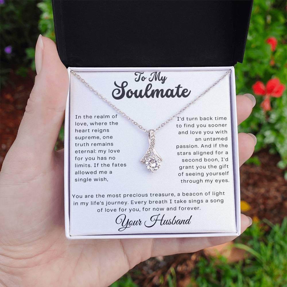 Custom Gift to My Soulmate - Birthday Gift for Wife from Husband, Soulmate Gift Anniversary Gift for Her, Valentine Gift - Alluring Beauty - Giftsmojo