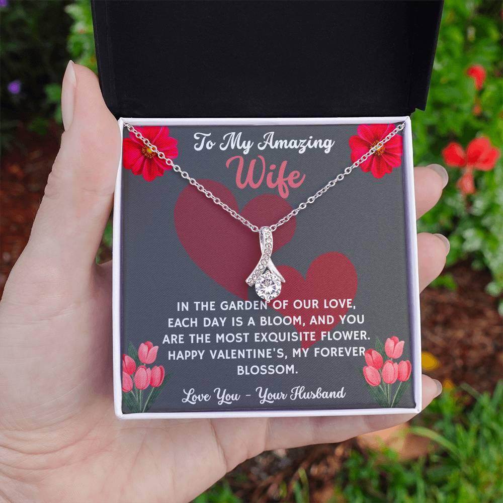 Jewelry Gift To My Amazing Wife - Birthday, Valentine, Anniversary Gift for Her - Alluring Beauty - Giftsmojo