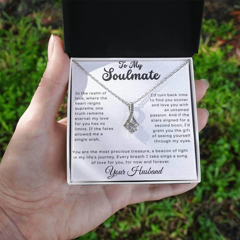 Custom Gift to My Soulmate - Birthday Gift for Wife from Husband, Soulmate Gift Anniversary Gift for Her, Valentine Gift - Alluring Beauty - Giftsmojo