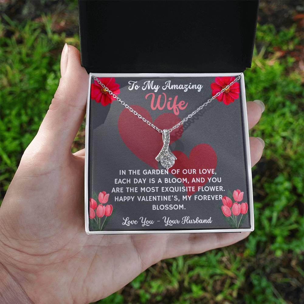 Jewelry Gift To My Amazing Wife - Birthday, Valentine, Anniversary Gift for Her - Alluring Beauty - Giftsmojo