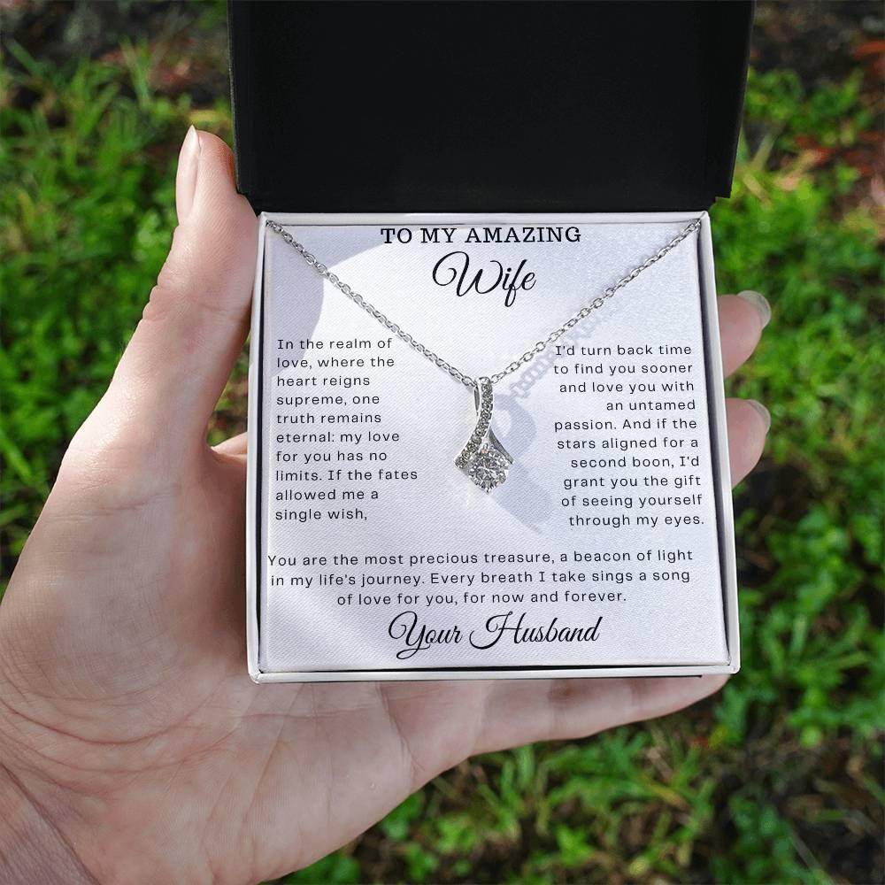 Custom Gift for My Amazing wife - Birthday Gift for Wife from Husband, Soulmate Gift Anniversary Gift for Her, Valentine Gift - Alluring Beauty - Giftsmojo