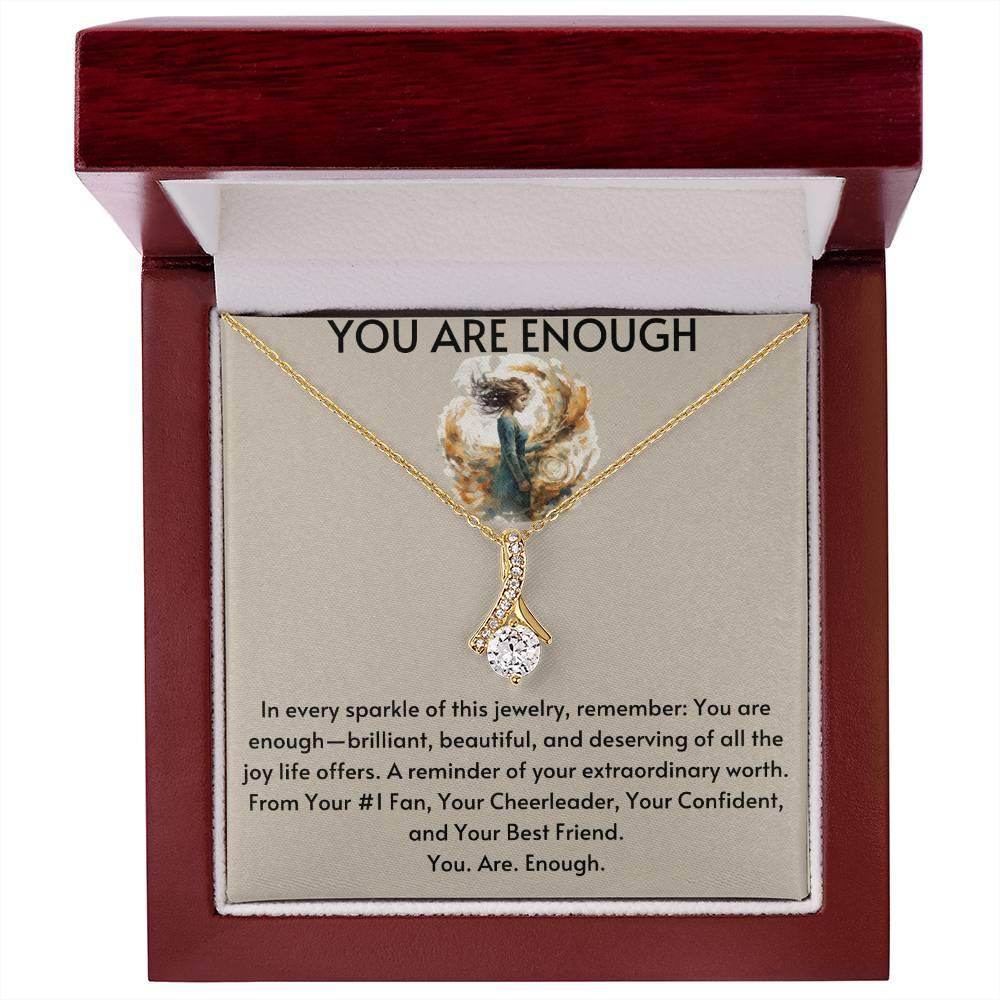 Birthday Gift for Friend Best Friend Gift You Are Enough Necklace - Giftsmojo