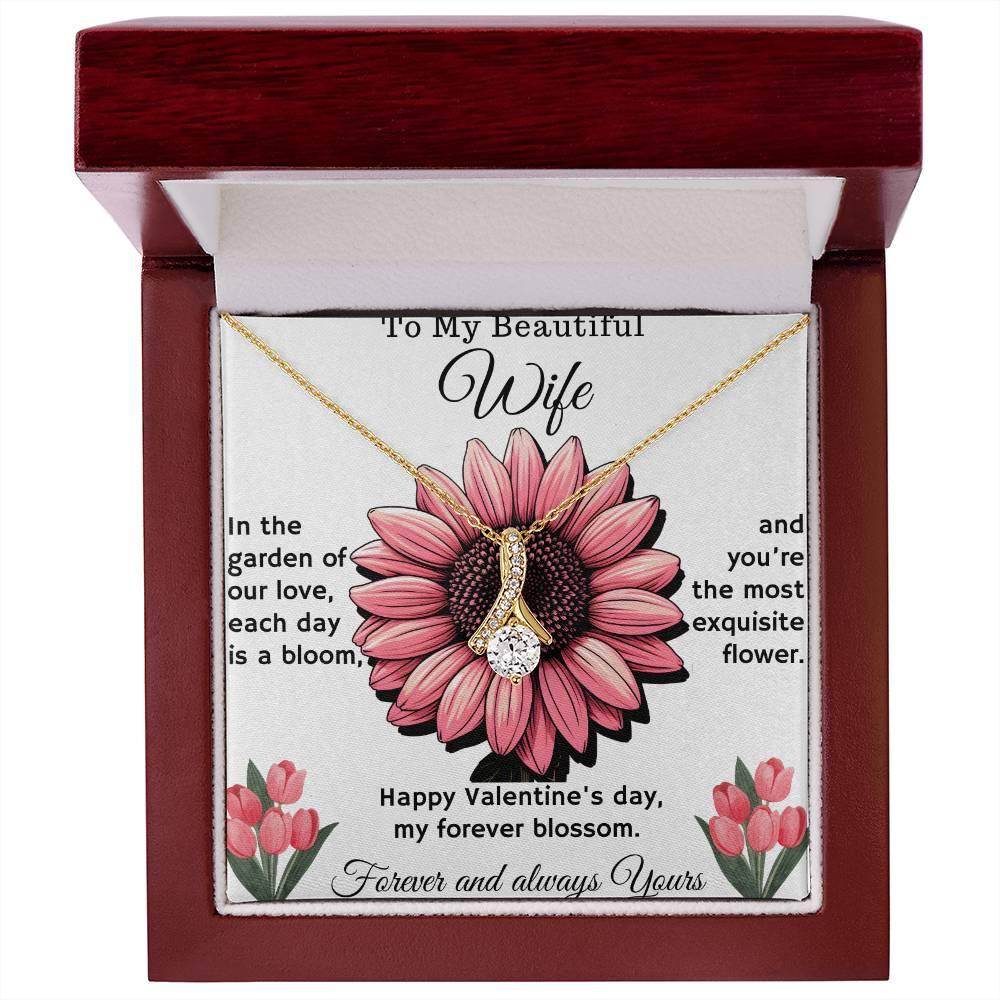 To my beautiful wife Birthday Gift for Loving Wife from Husband, Soulmate Gift Anniversary Gift for Her, Valentine Gift - Alluring Beauty - Giftsmojo
