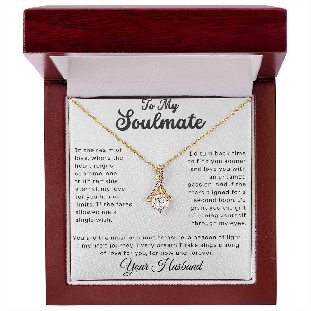 Custom Gift to My Soulmate - Birthday Gift for Wife from Husband, Soulmate Gift Anniversary Gift for Her, Valentine Gift - Alluring Beauty - Giftsmojo