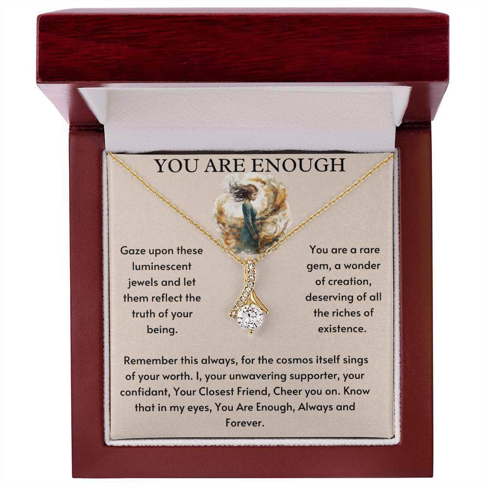 You Are Enough Necklace Birthday Gift for Friend Best Friend Gift - Giftsmojo