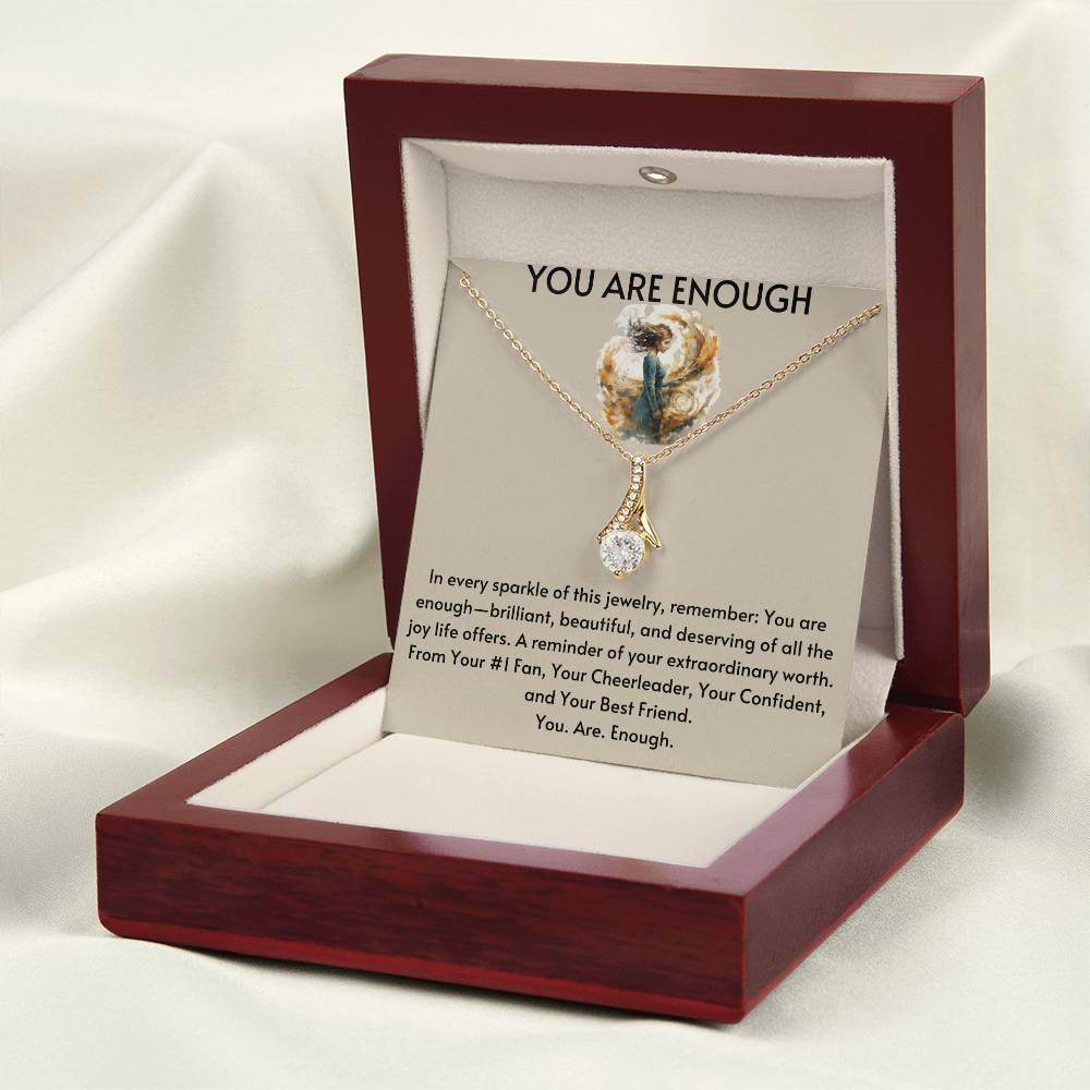 Birthday Gift for Friend Best Friend Gift You Are Enough Necklace - Giftsmojo