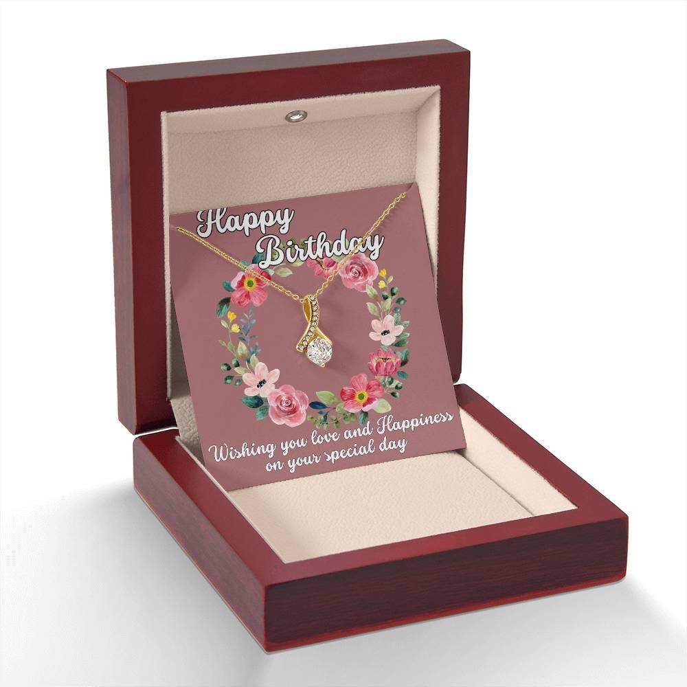 Custom Birthday Gift For Her - Alluring Beauty Necklace - Giftsmojo
