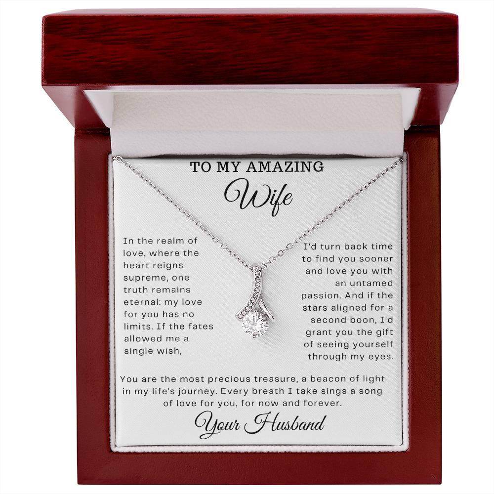 Custom Gift for My Amazing wife - Birthday Gift for Wife from Husband, Soulmate Gift Anniversary Gift for Her, Valentine Gift - Alluring Beauty - Giftsmojo
