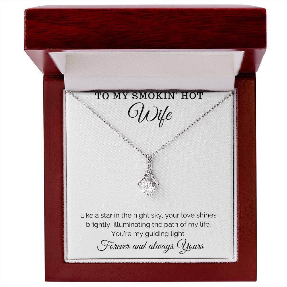 Hot Wife Jewelry to my smokin' hotwife Jewelry Birthday Gift for Wife from Husband, Anniversary Gift for Her, Valentine Gift - Alluring Beauty Necklace - Giftsmojo