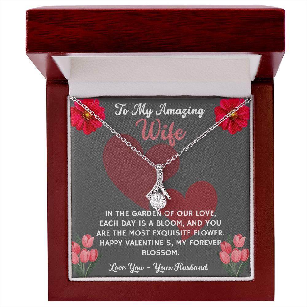 Jewelry Gift To My Amazing Wife - Birthday, Valentine, Anniversary Gift for Her - Alluring Beauty - Giftsmojo