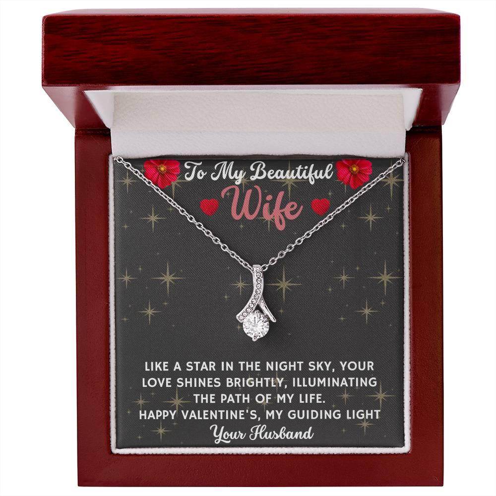 Jewelry Birthday Gifts For Her, To My Beautiful Wife Birthday Gift for Wife from Husband, Anniversary Gift for Her, Valentine Gift - Alluring Beauty - Giftsmojo