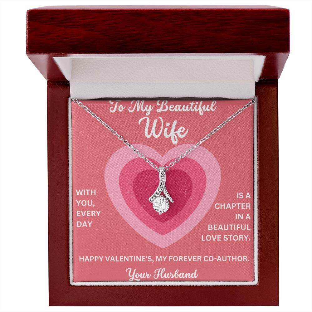 Necklace For Wife Valentine Gift for Wife from Husband, Soulmate Gift Anniversary Gift for Her, Valentine Gift - Alluring Beauty - Giftsmojo