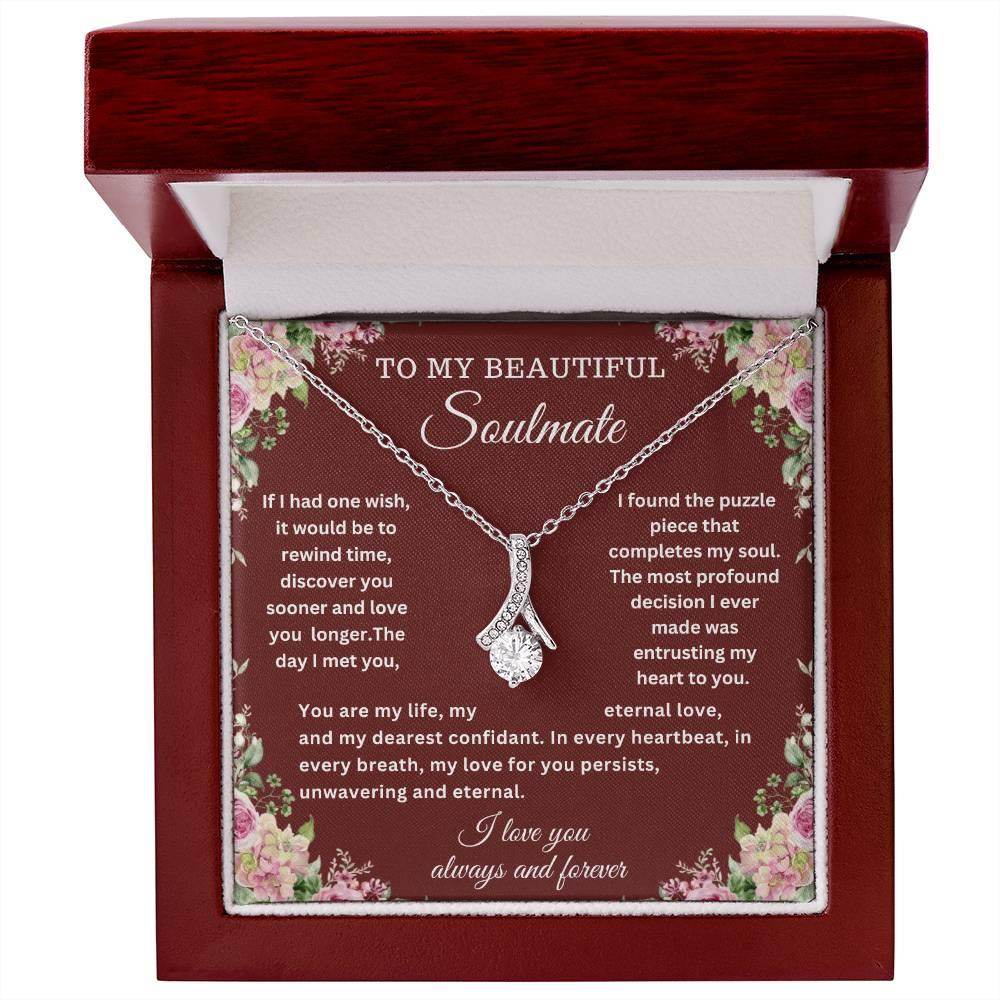 Necklace Gift For My beautiful Soulmate Wife Birthday - Giftsmojo
