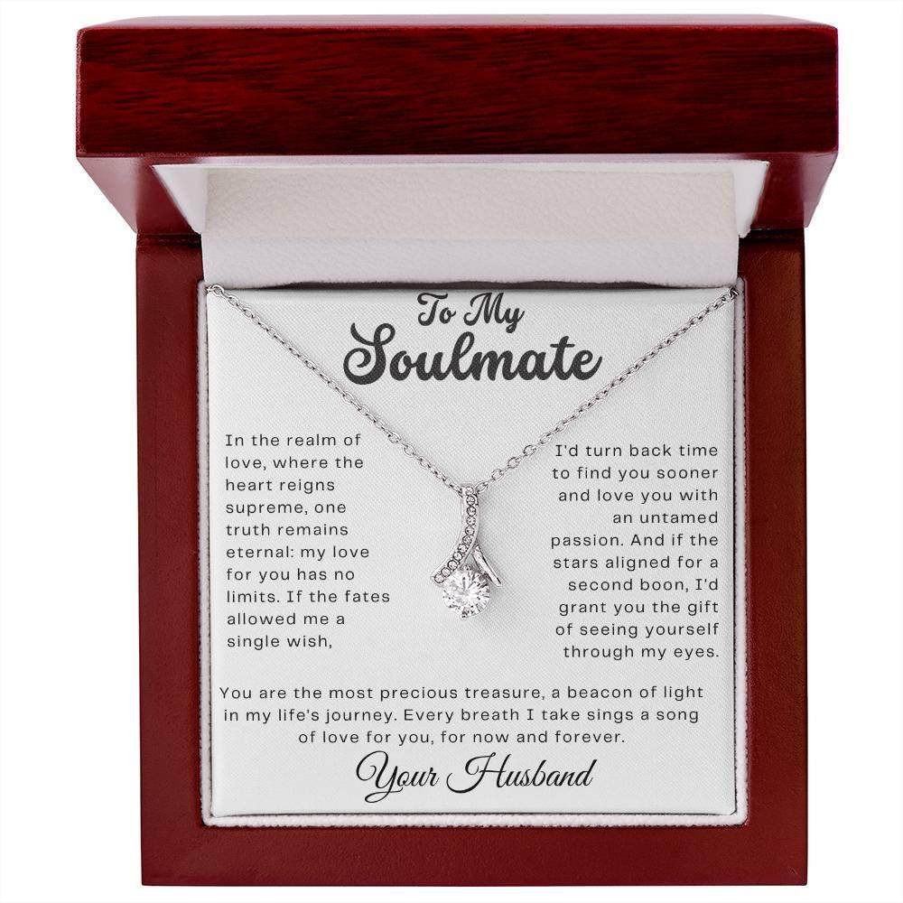 Custom Gift to My Soulmate - Birthday Gift for Wife from Husband, Soulmate Gift Anniversary Gift for Her, Valentine Gift - Alluring Beauty - Giftsmojo