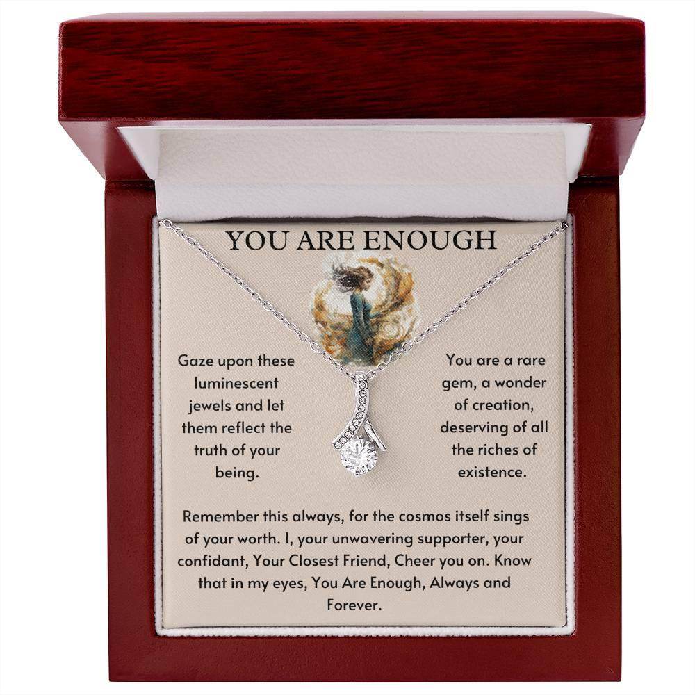 You Are Enough Necklace Birthday Gift for Friend Best Friend Gift - Giftsmojo