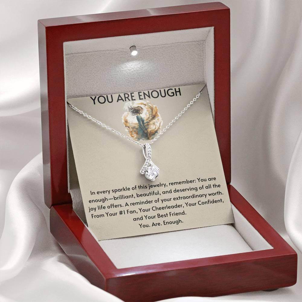 Birthday Gift for Friend Best Friend Gift You Are Enough Necklace - Giftsmojo