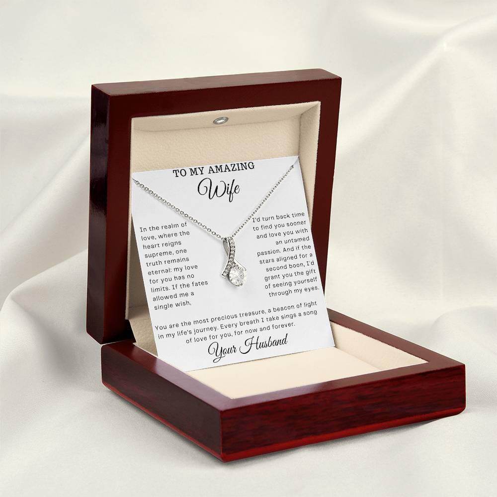 Custom Gift for My Amazing wife - Birthday Gift for Wife from Husband, Soulmate Gift Anniversary Gift for Her, Valentine Gift - Alluring Beauty - Giftsmojo