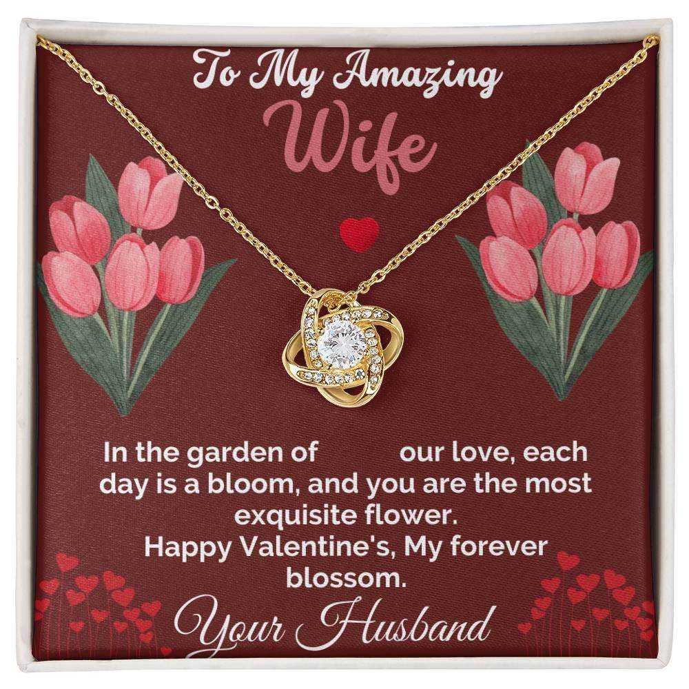 Necklace Gift To My amazing Wife - Love Knot Necklace - Giftsmojo