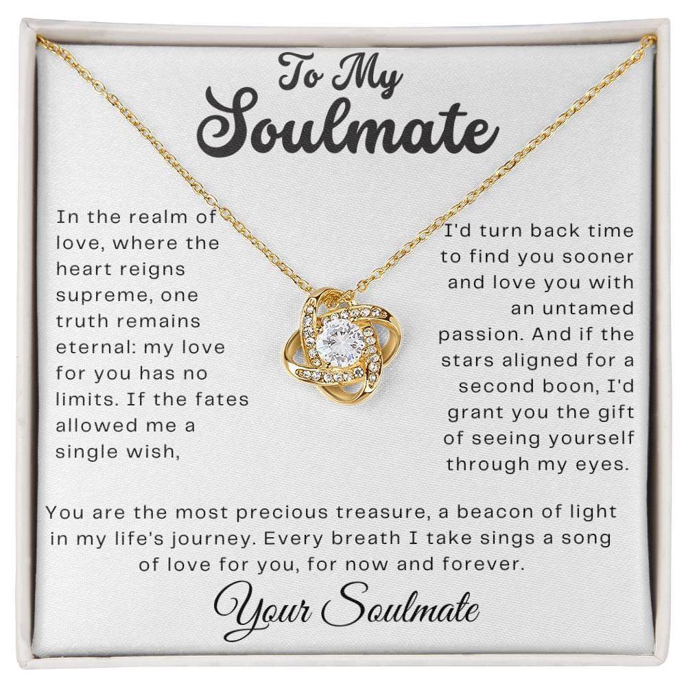 Gift For My Soulmate - Love Knot Necklace - Giftsmojo