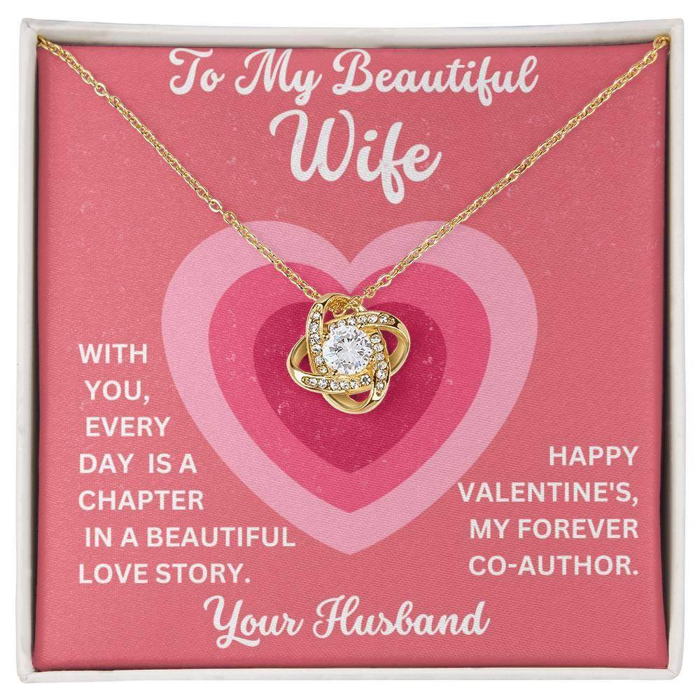 Special Valentine Gift for My Wife - Love Knot Necklace - Giftsmojo