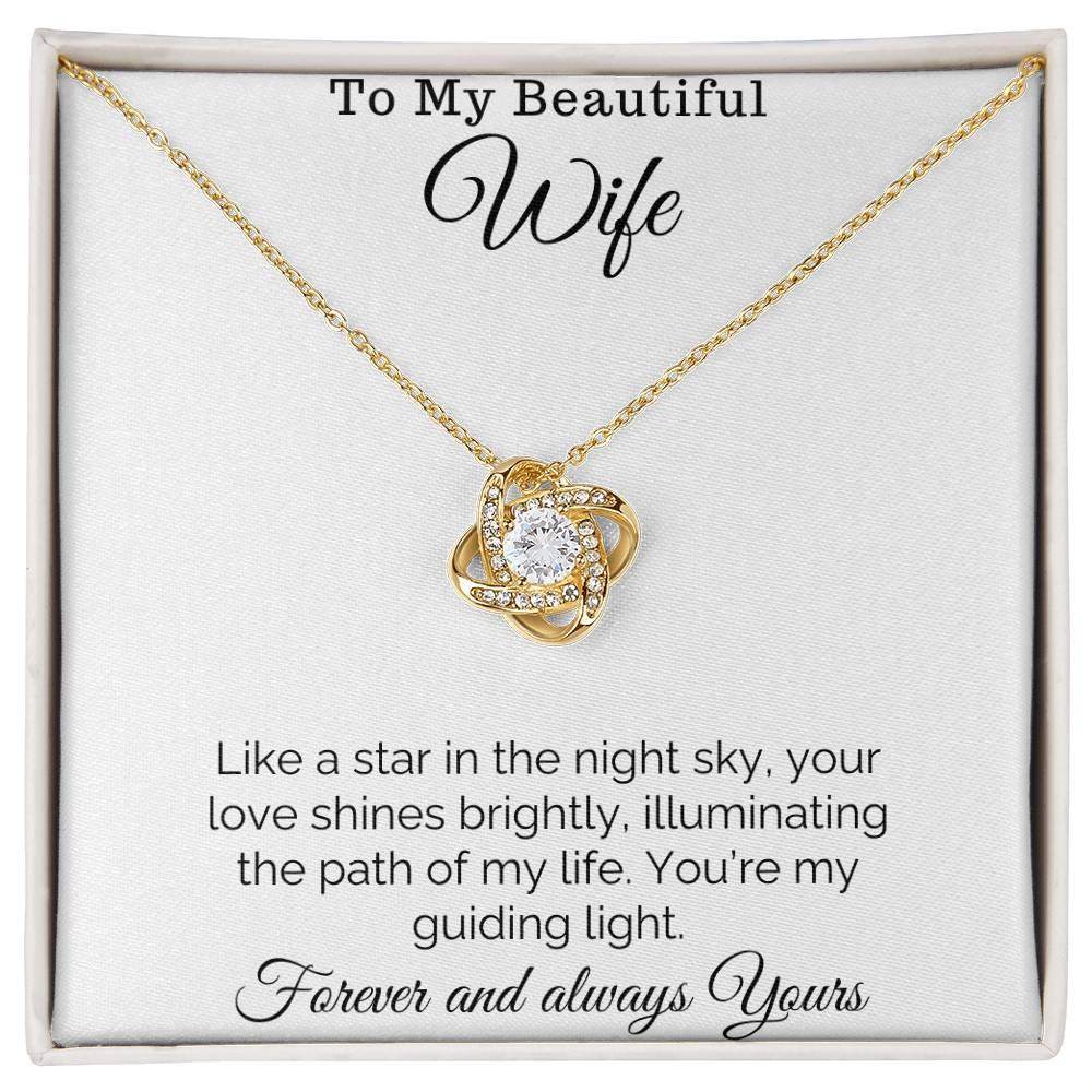Love Knot Necklace For My Beautiful Wife - Giftsmojo
