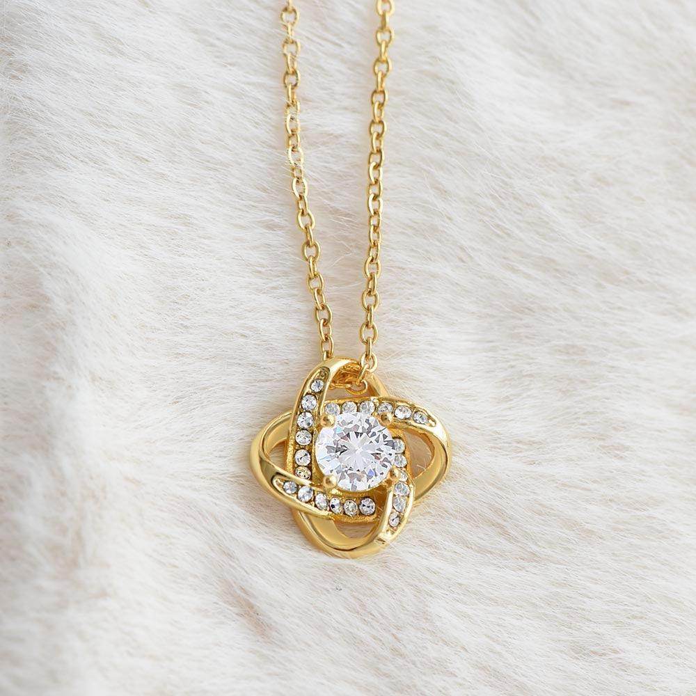 Gift To My Daughter from Dad - Love Knot Necklace - Giftsmojo