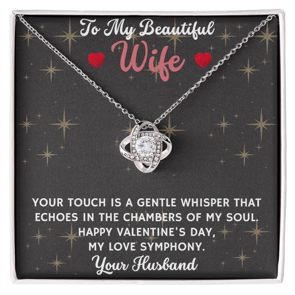 Custom Jewelry Gift for My Beautiful Wife - Love Knot Necklace - Giftsmojo