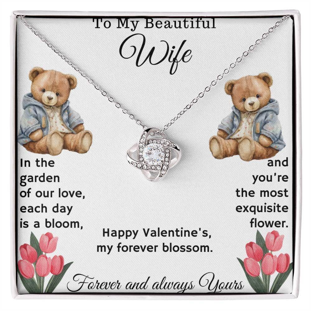 Jewelry Gift To My Beautiful Wife - Love Knot Necklace - Giftsmojo