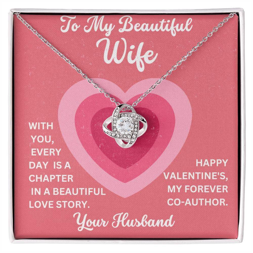 Special Valentine Gift for My Wife - Love Knot Necklace - Giftsmojo