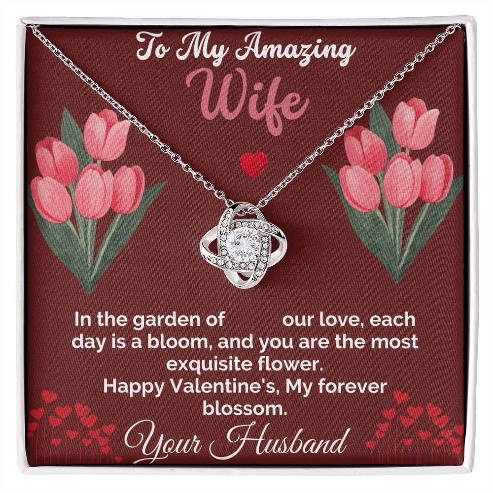 Necklace Gift To My amazing Wife - Love Knot Necklace - Giftsmojo