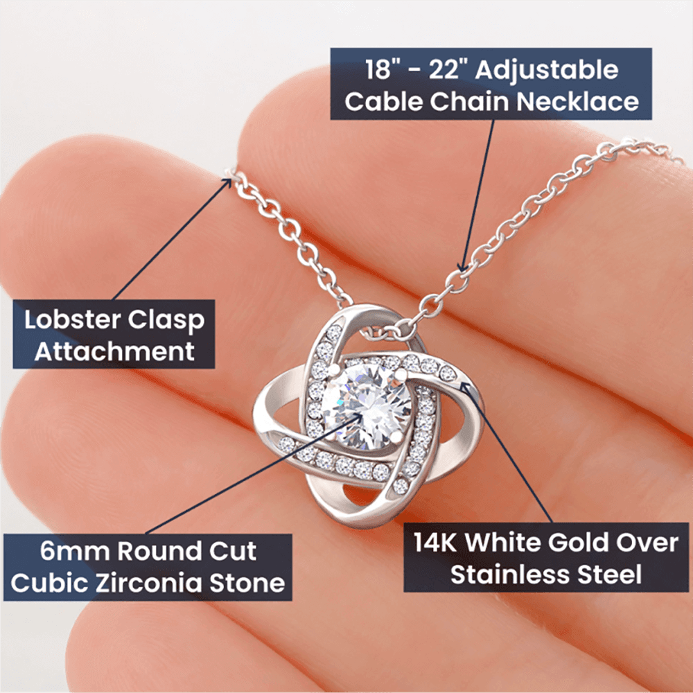 Gift To My Sweetheart - Love Knot Necklace - Giftsmojo