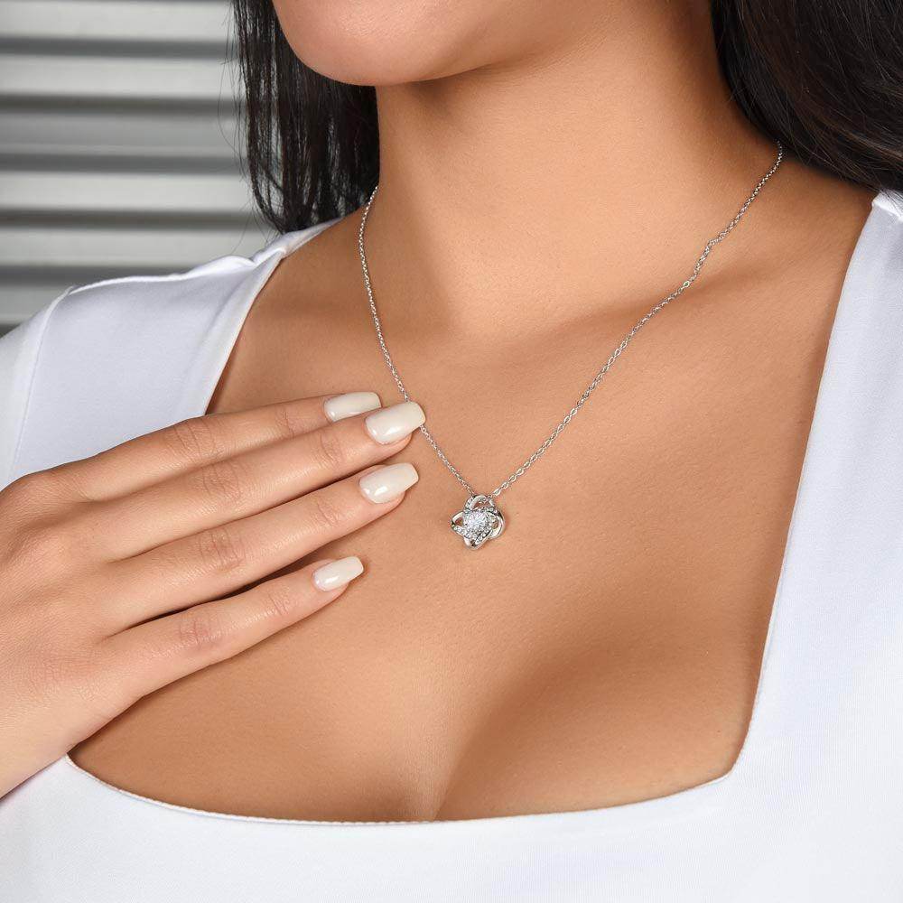 Christmas Gift to Wife From Husband - Love Knot Necklace - Giftsmojo