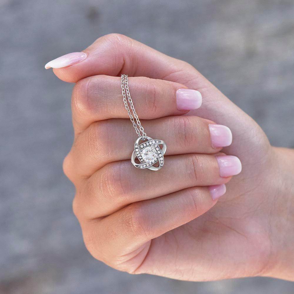 Gift To My Daughter from Dad - Love Knot Necklace - Giftsmojo