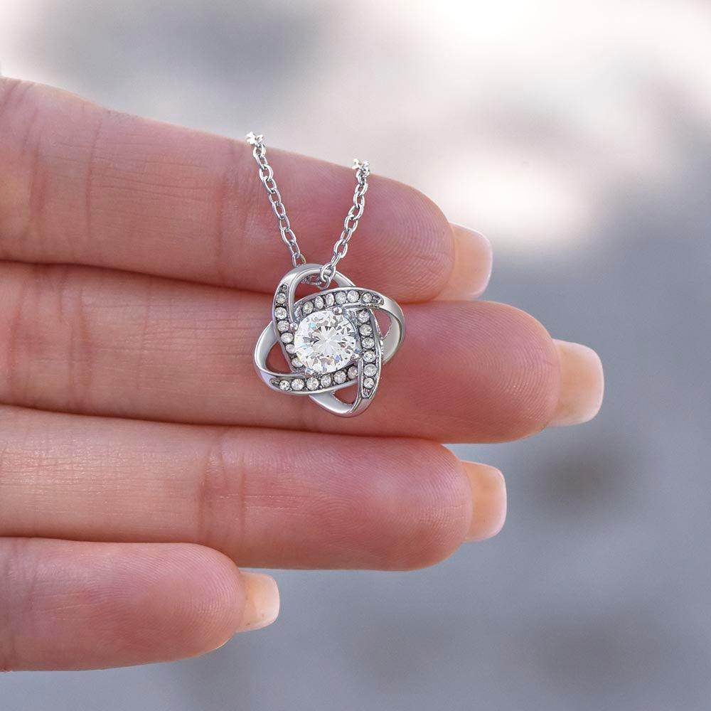 Personalized Christmas Gift to Wife From Husband - Love Knot Necklace - Giftsmojo