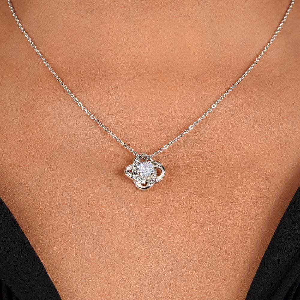 Personalized Christmas Gift to Wife From Husband - Love Knot Necklace - Giftsmojo