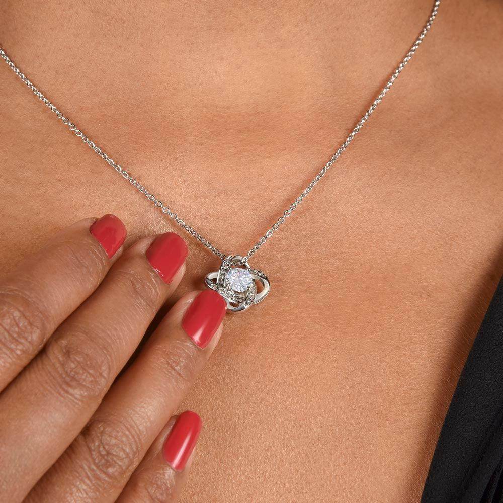 Gift To My Daughter from Dad - Love Knot Necklace - Giftsmojo