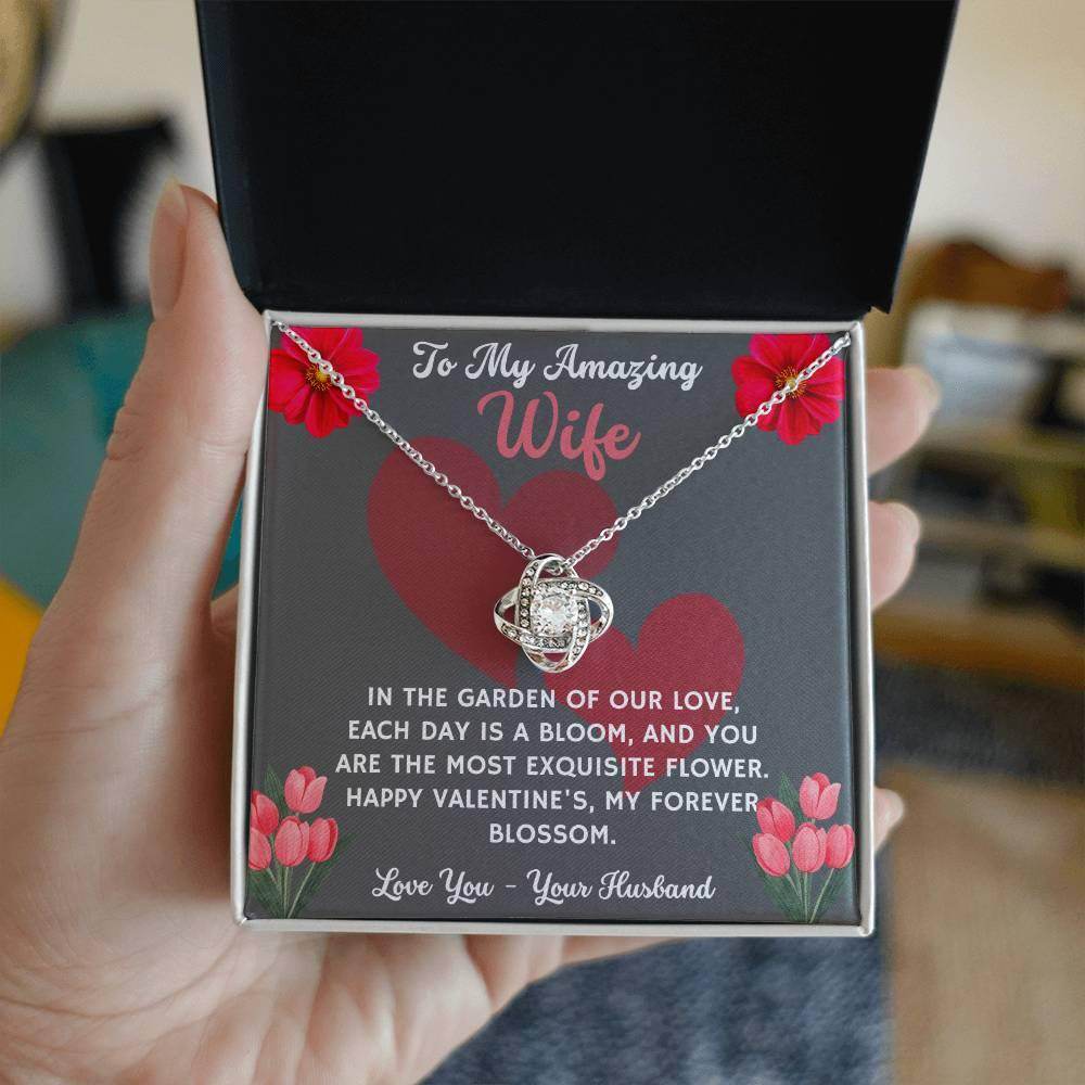 Jewelry Gift To My Amazing Wife - Love Knot Necklace - Giftsmojo