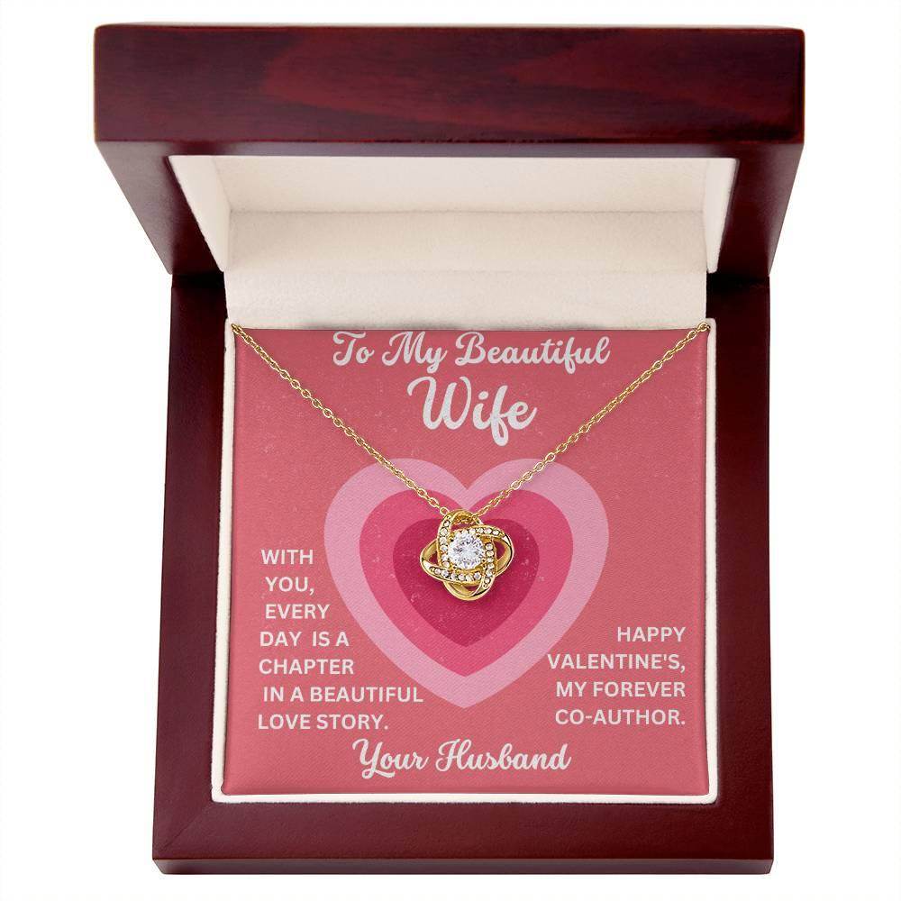 Special Valentine Gift for My Wife - Love Knot Necklace - Giftsmojo