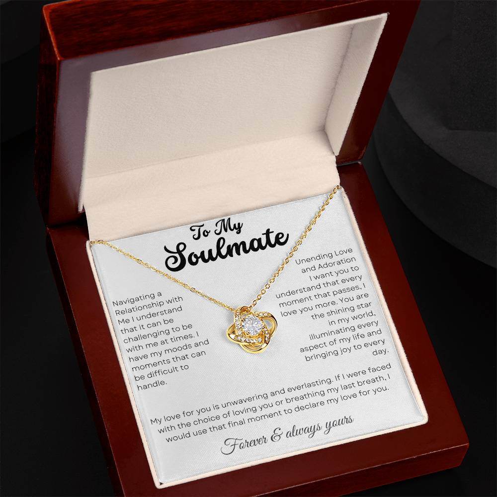 Jewelry Gift For My Soulmate - Love Knot Necklace - Giftsmojo