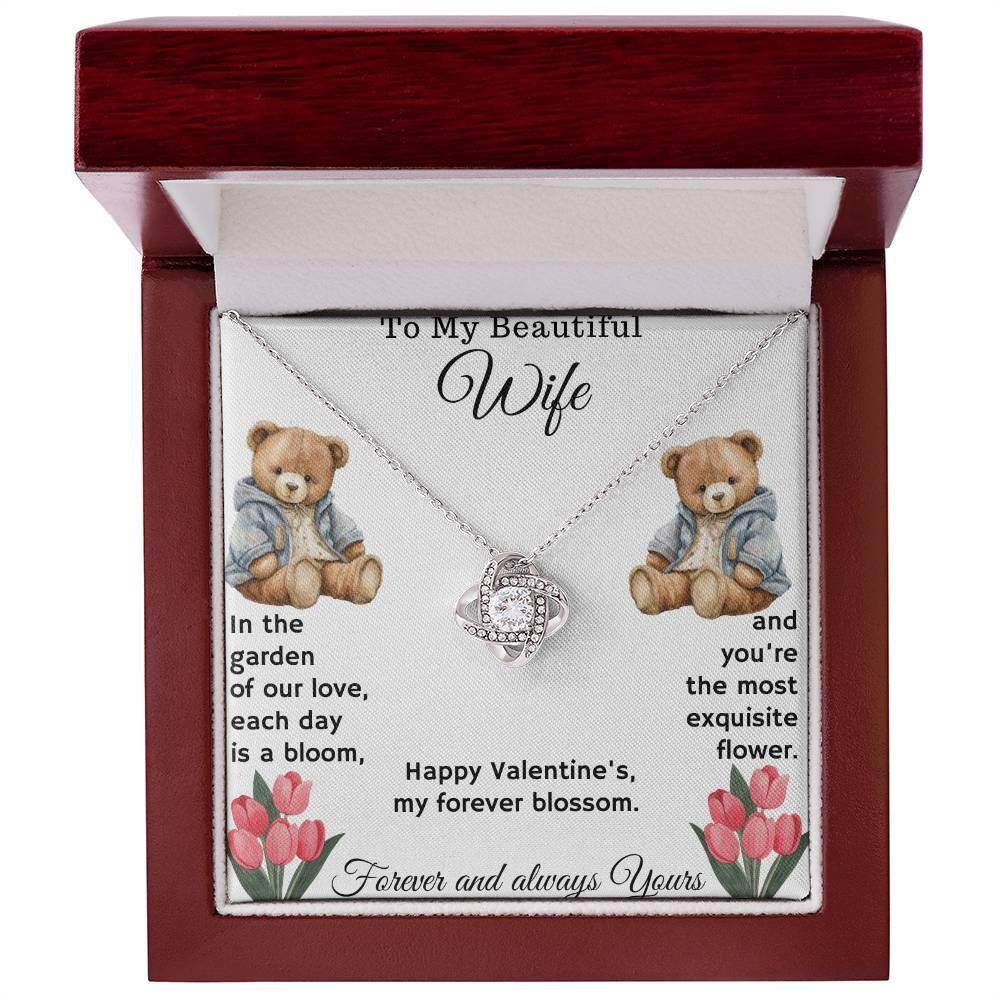 Jewelry Gift To My Beautiful Wife - Love Knot Necklace - Giftsmojo