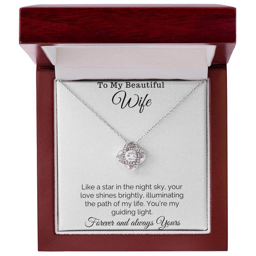 Love Knot Necklace For My Beautiful Wife - Giftsmojo