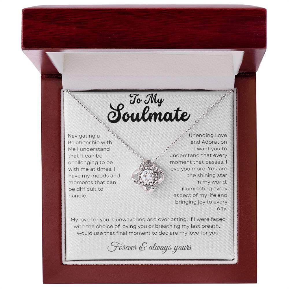 Jewelry Gift For My Soulmate - Love Knot Necklace - Giftsmojo