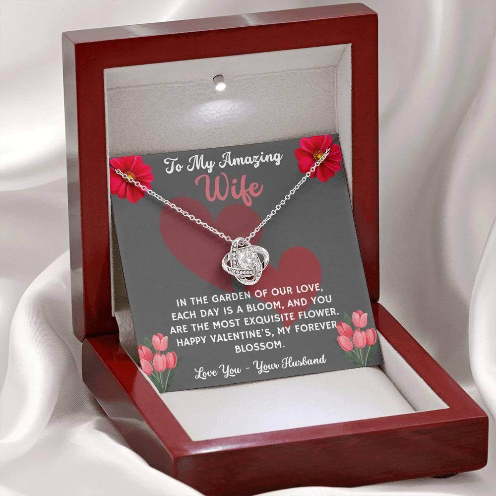 Jewelry Gift To My Amazing Wife - Love Knot Necklace - Giftsmojo