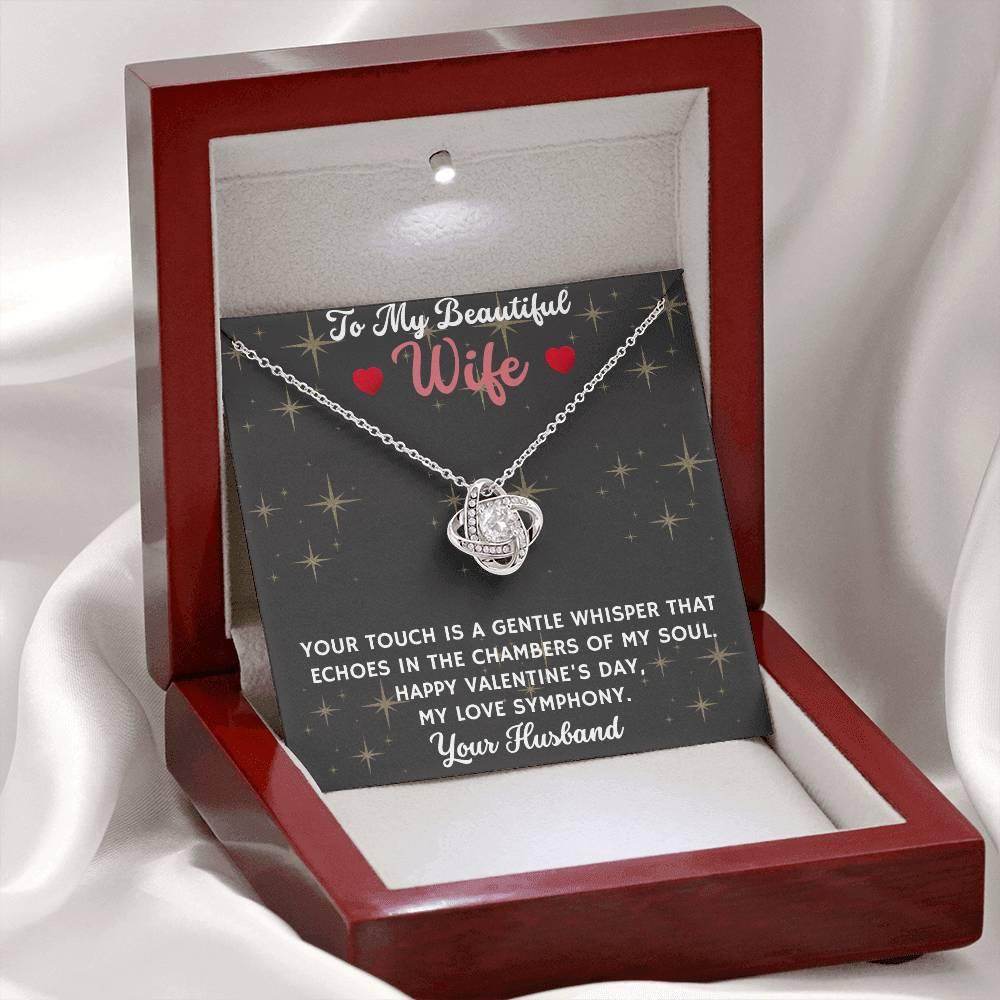 Custom Jewelry Gift for My Beautiful Wife - Love Knot Necklace - Giftsmojo